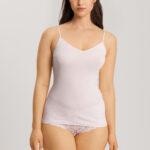HANRO Cotton Seamless Spaghetti Top mit V-Ausschnitt – Bild 7
