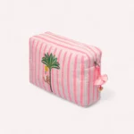 NIMO WITH LOVE Kosmetiktasche Pink Stripe/Palm – Bild 2