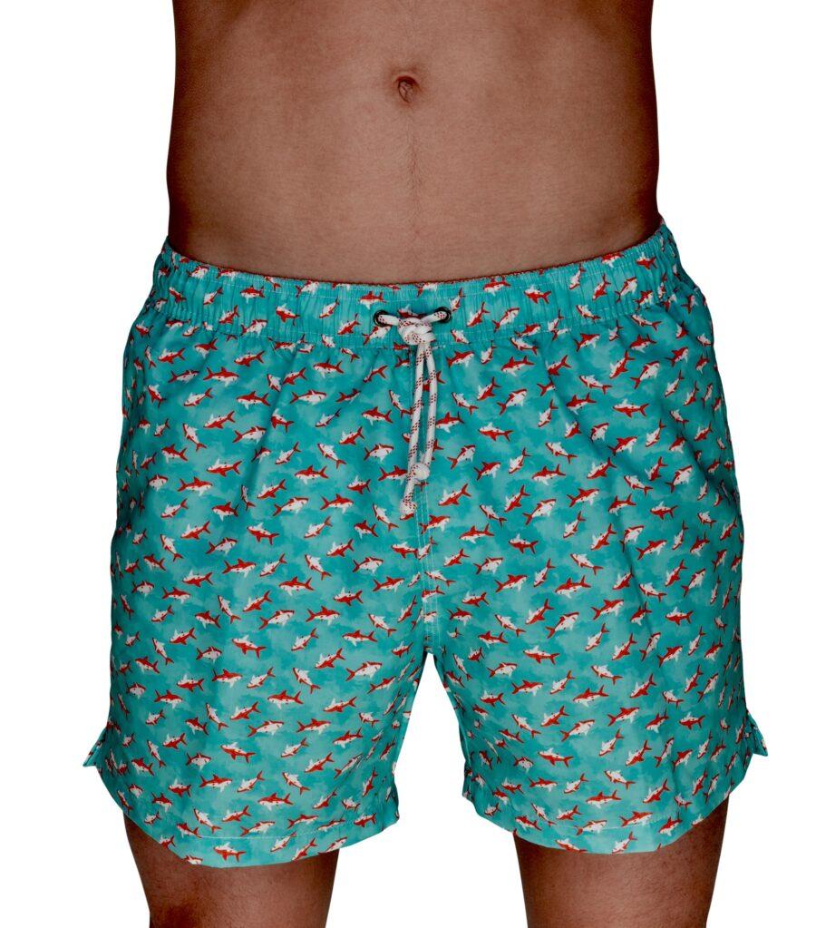 GERRY ST. TROPEZ Miami Badehose Haiprint – Bild 3