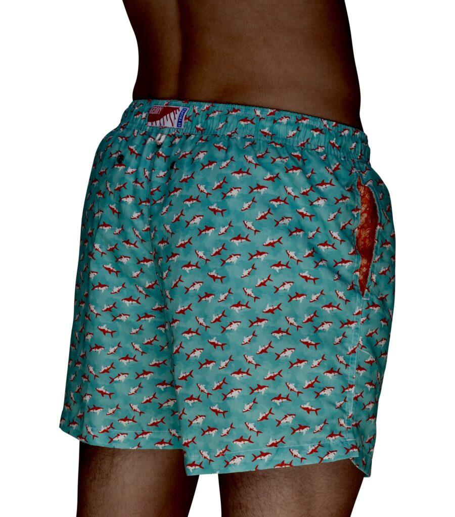GERRY ST. TROPEZ Miami Badehose Haiprint – Bild 2