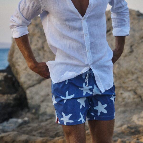 GERRY ST. TROPEZ Saona Badehose Seesternmuster