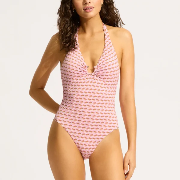 SEAFOLLY Mala Ring Front Badeanzug Blossom