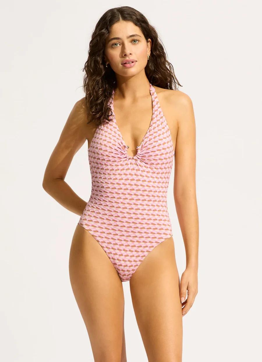 SEAFOLLY Mala Ring Front Badeanzug Blossom