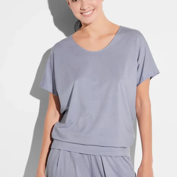 ZIMMERLI Pureness T-Shirt kurzarm Lavender Blue