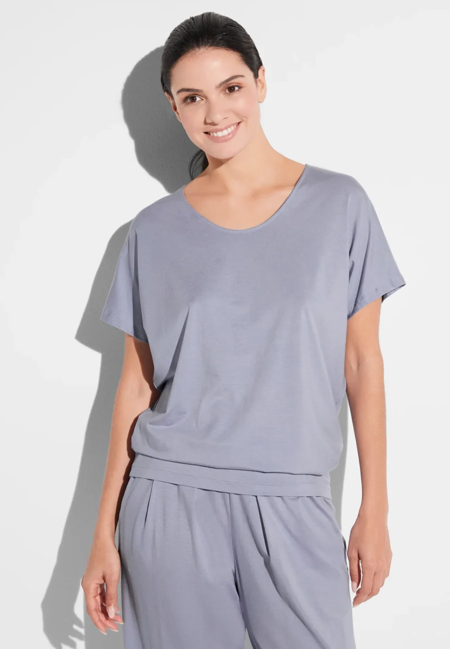 ZIMMERLI Pureness T-Shirt kurzarm Lavender Blue