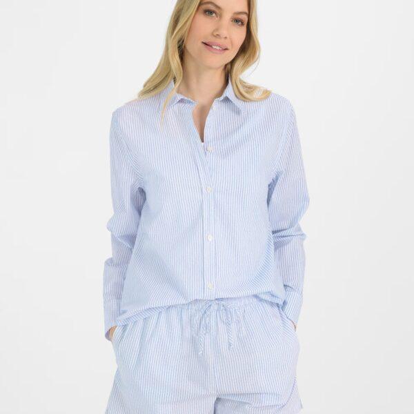 JUVIA Hemd "Karina" Regular Fit in Victorian Blue