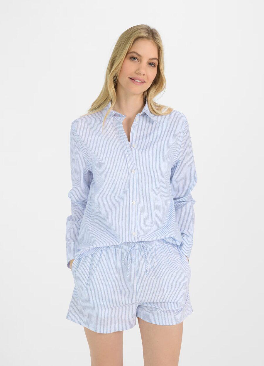 JUVIA Hemd "Karina" Regular Fit in Victorian Blue