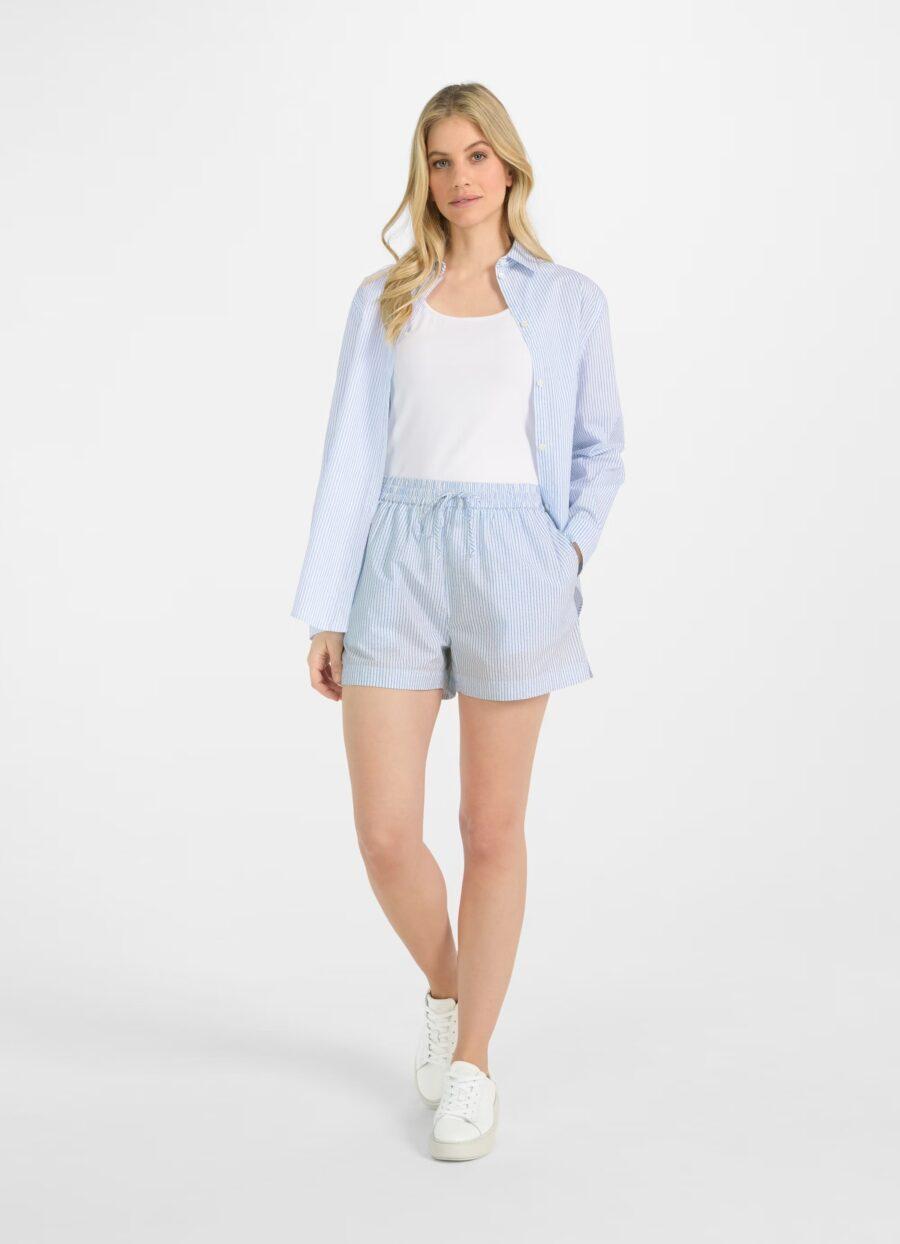 JUVIA Popeline Shorts Linette Fit Victorian Blue