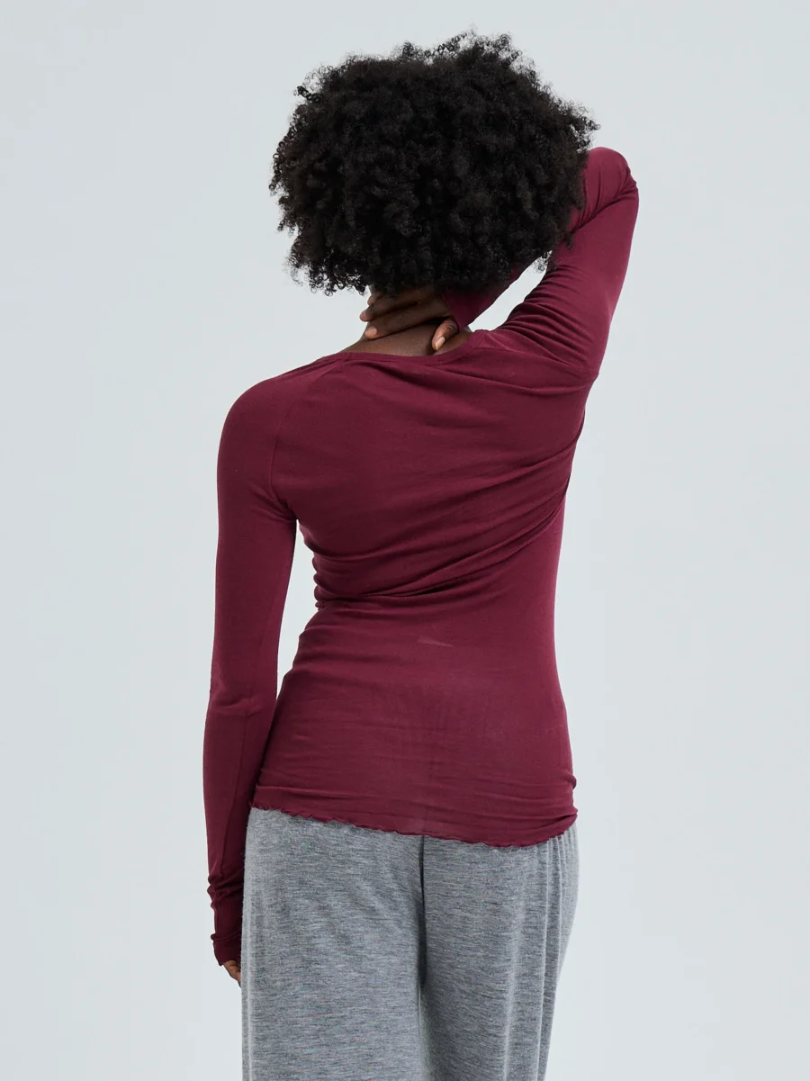 SEAMLESS BASIC Cotton Elvira Langarmshirt – Bild 2