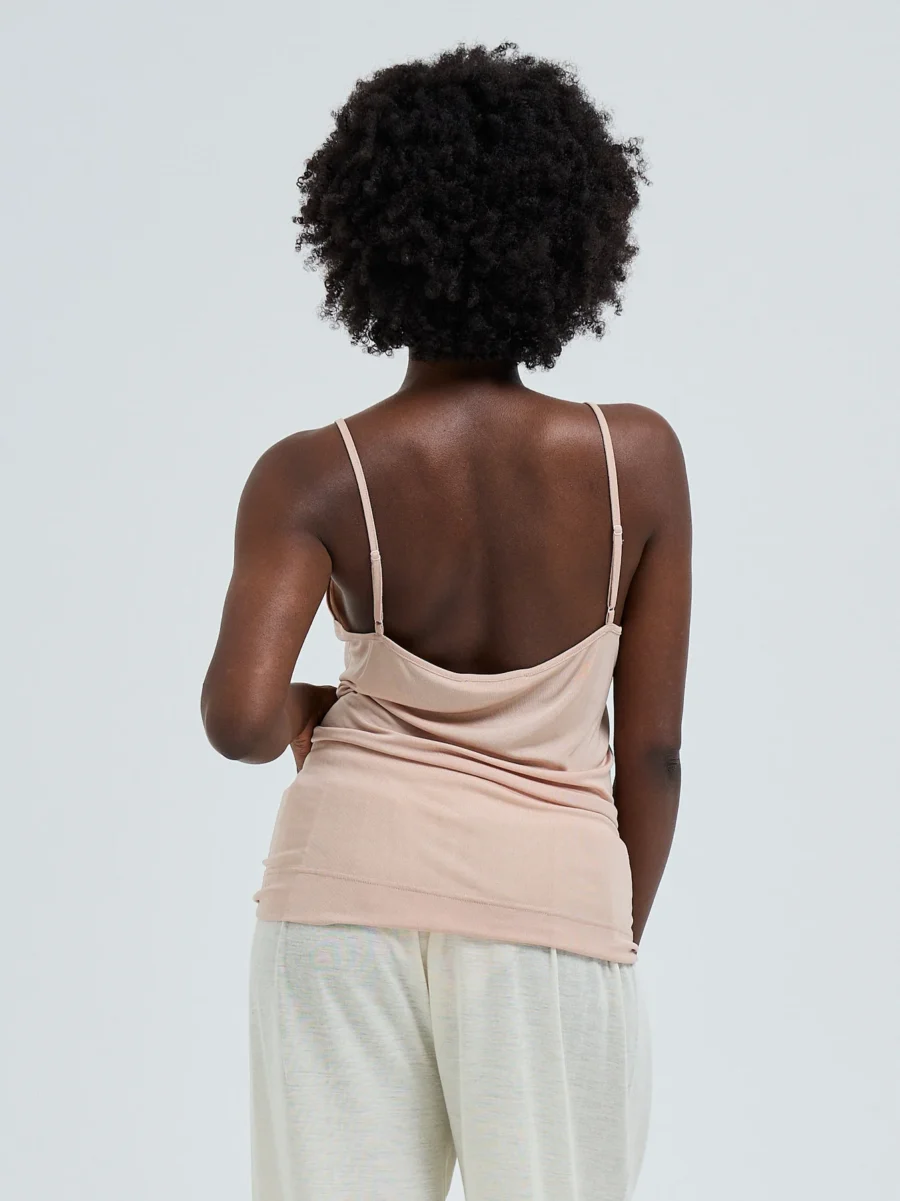 SEAMLESS BASIC Lace Silk Cami Mulberry Seide Rosie Beige w. Rosie Beige – Bild 3