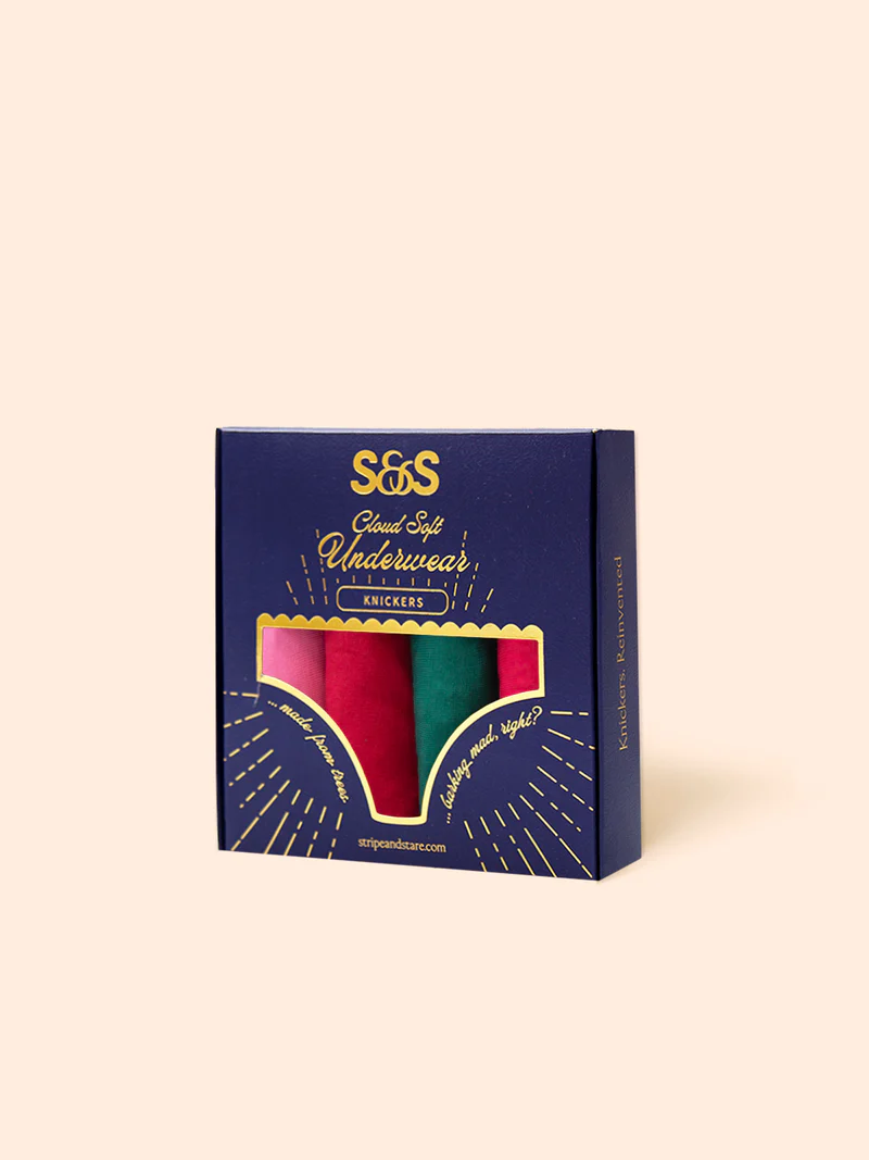 STRIPE & STARE Das Original Knicker Viererpack Slip Mistletoe Kisses 2 STRIPE & STARE Das Original Knicker Viererpack Slip Mistletoe Kisses – Bild 2