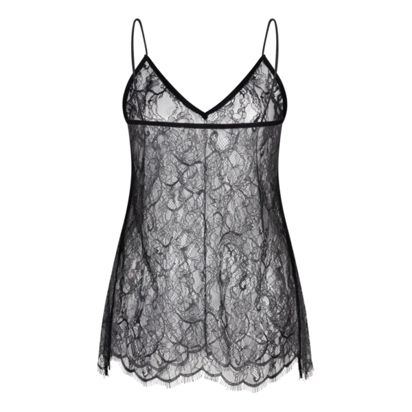 LOVE STORIES Eve Transparentes Spitzenoberteil Schwarz