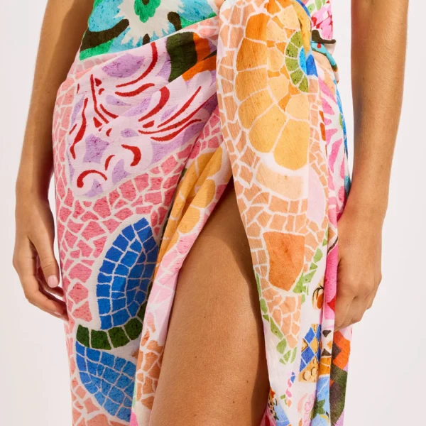 SEAFOLLY Beach Boheme Sarong Parfait Pink