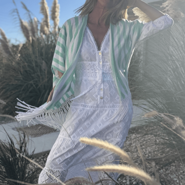 TEMPTATION POSITANO Vaniglia Kleid Weiß