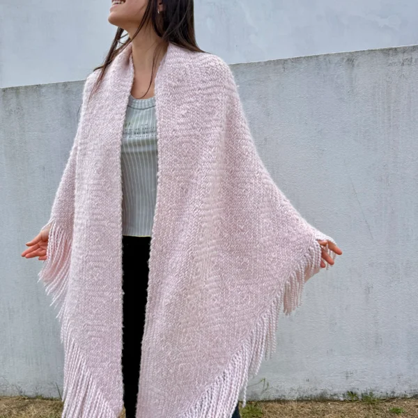 WEHVE Cosy Cashmere Shawl Gabrielle Pink Moon